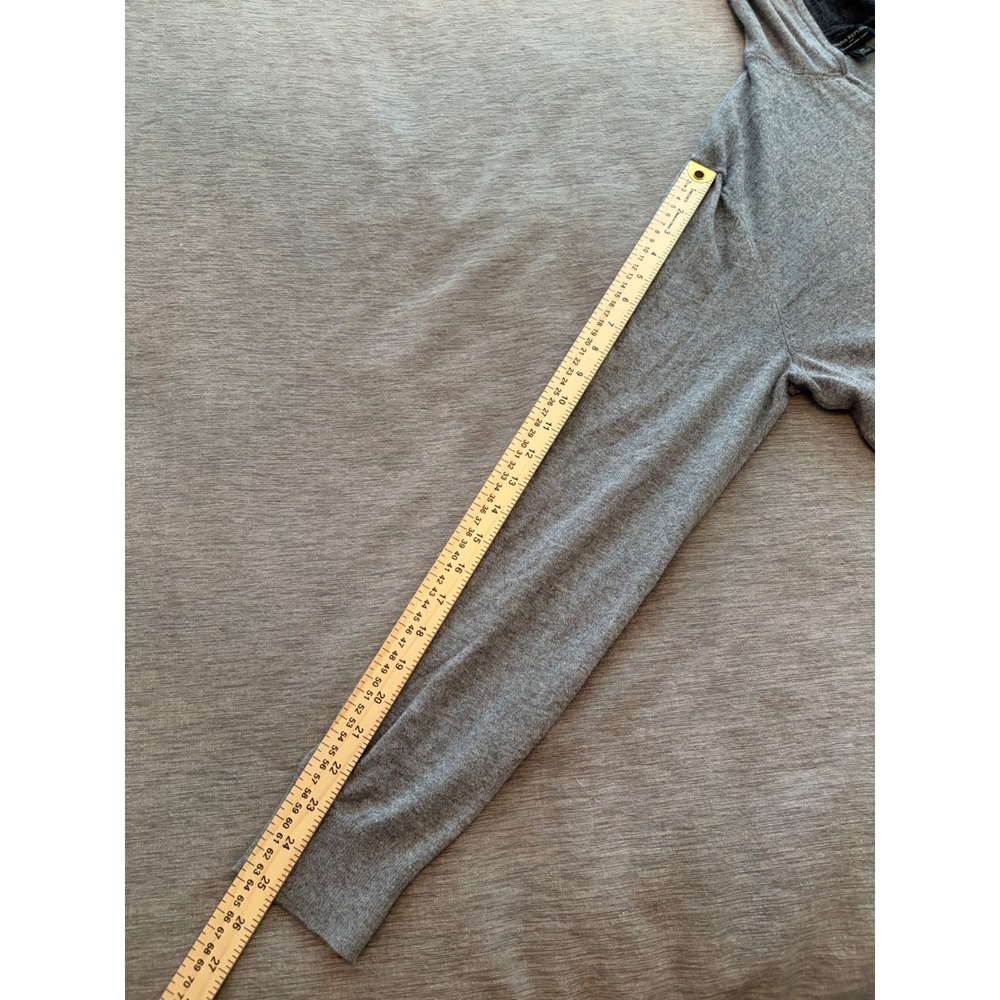Banana Republic Mens Premium Luxe Yarn Silk Cashmere Blend Zip Hoodie Gray M - Picture 7 of 8